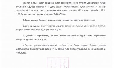 ЗДТГ-ЫН ДОТООД ЖУРАМ