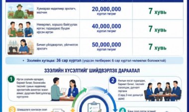 ХӨДӨЛМӨР ЭРХЛЭЛТИЙГ ДЭМЖИХ САНГИЙН ЖИЖИГ ЗЭЭЛ ЗАРЛАГДЛАА